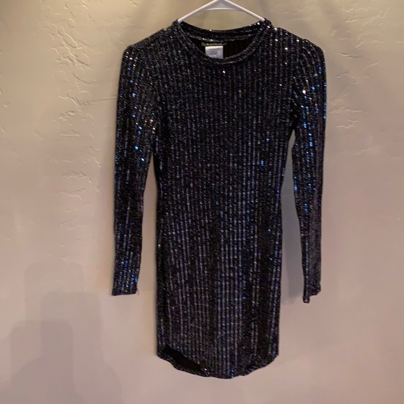 B. Darlin Black Sparkling Mini Dress - Picture 2 of 5